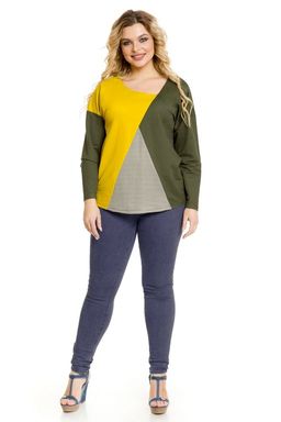 Лонгслив 1003 хаки - Novita фото 5