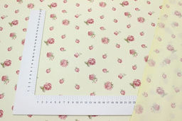 Сатин Величие роз - цветочки цв.шампань, (комп), ш.1.6м, хлопок-100%, 110гр/м.кв - Купава фото 3