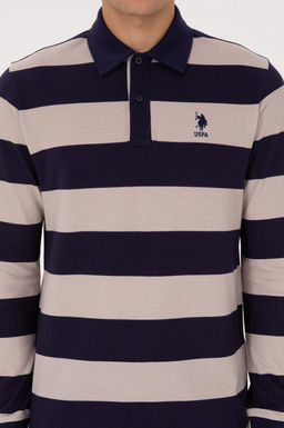 Erkek Regular Fit Polo Yaka _izgili M_rd_m Sweatshirt - U.s. polo assn фото 6