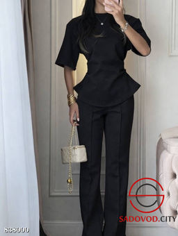 Женский костюм-двойка с расклешенными брюками - Bruno фото 3