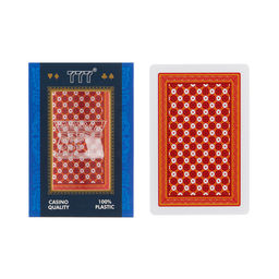 Карты игральные пластиковые 777, колода 54 шт., красный с белым - Simaland фото 3