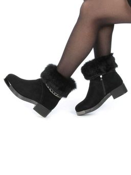 04-206W-8Y1 8J33M Ботинки зимние женские (натуральная замша, натуральный мех) - Фабричный китай фото 4