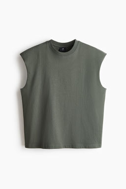 Camiseta sin mangas en algod?n Relaxed Fit - H&m фото 3
