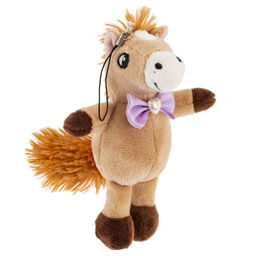 Игрушка набивная "Лошадка", с цепочкой, L10 W10 H14 см, 3в.