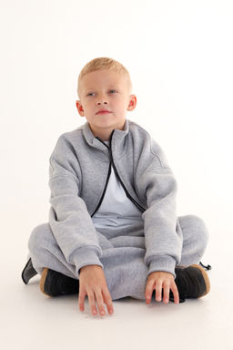 Бомбер утепленный, меланж - Inzibe фото 20