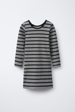 SHINY STRIPED RIBBED DRESS - Zara фото 2