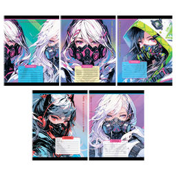 Тетрадь 18л. MESHU клетка "МК_Anime" (MS_61763) обложка - мелованный картон