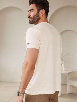 Футболка из премиального хлопка с авторским принтом - Vilatte фото 4