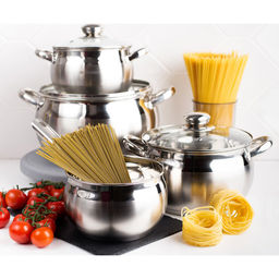 Кастрюля нерж КЛАССИКА 3л(2,9л) ст/крыш мет/руч матов 18см SD-18 (204072) /DANIKS/  фото 7