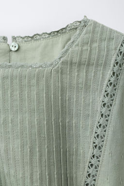 RUFFLE LADDER STITCH SHIRT - Zara фото 3