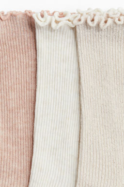 Pack de 3 calcetines con ribete sobrehilado - H&m фото 4