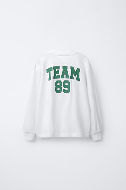 JOGGING T-SHIRT WITH LABEL - Zara фото 2