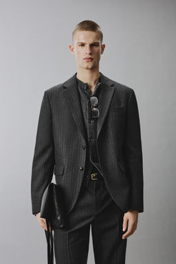 PINSTRIPE SUIT BLAZER - Zara фото 2
