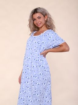 М296а сорочка Карина (сиреневые цветы)