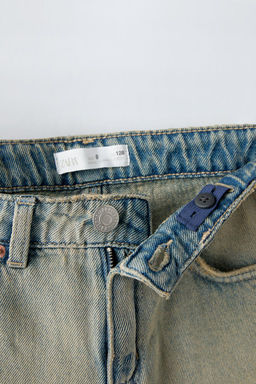 WIDE-LEG DENIM BERMUDA SHORTS - Zara фото 3