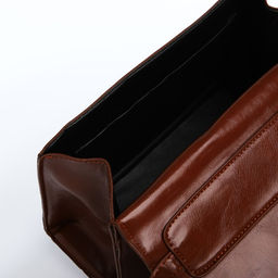 Сумка-мессенджер на клапане, цвет коричневый - Simaland фото 5