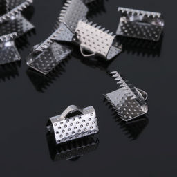 Зажим для ленты (набор 20шт) 10мм СМ-339, цвет серый - Queen fair фото 2