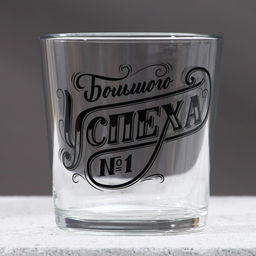 Подарочный набор Первому во всём, гель для душа виски 250 мл и стакан для виски, Чистое счастье  фото 2