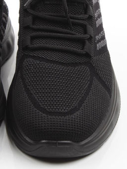03-TEX-D01-07 BLACK Кроссовки летние мужские (текстиль)