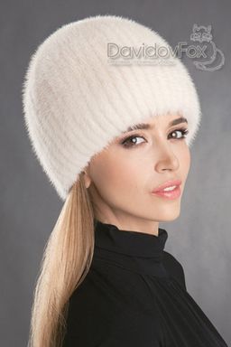 Шапка Сноп норка жемчуг