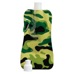 Фляжка для воды Камуфляж, 400 мл, 26?12 см, зеленая