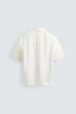 CAMISA RELAXED FIT 100% LINO / Blanco - Zara фото 8