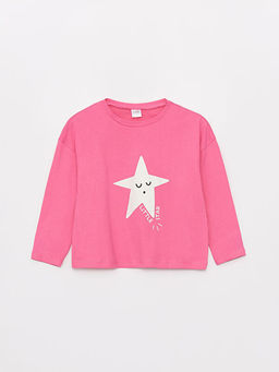 Bisiklet Yaka Bask?l? Uzun Kollu K?z ?ocuk Pijama Tak?m? - Waikiki фото 2