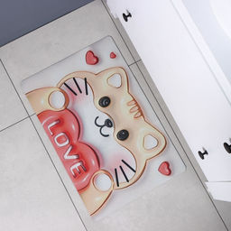 Коврик для дома Доляна Love, влаговпитывающий, 40?60 см  фото 9