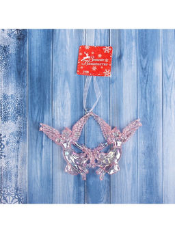 Цена за 2 шт. Ёлочная игрушка Ангелы надежды 1014 см, сиреневый перелив - Зимнее волшебство фото 8