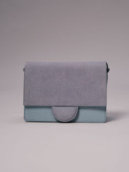 Сумка замшевая Deboro 30574 голубая вода