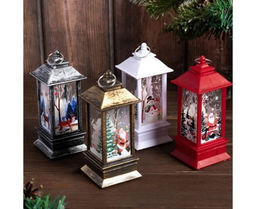 Фонарь новогодний 13см, рождественский светильник - 1000 деталей фото 2