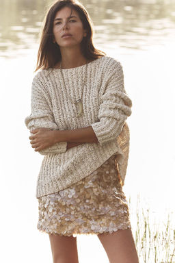 CONTRAST KNIT SWEATER - Zara фото 4