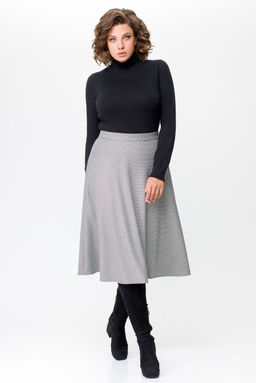 Блуза Swallow 803.2 черный+серебряный узор фото 82