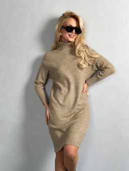 Платье #КТ22353, бежевый