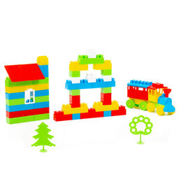 Конструктор Строитель (Средний, 95 элементов) (в мешке) - Полесье фото 6