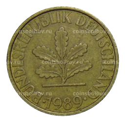 10 пфеннигов 1989 года F Германия