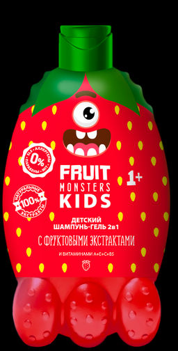Мегамонстры "Фрутомонстры" Шампунь-гель 2в1 Лесные ягоды (400мл).6 /250977/