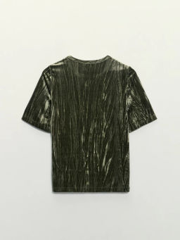 Футболка с коротким рукавом из бархата / Zarina