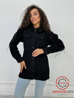 Джинсовка с жемчугом женская - Bruno фото 6