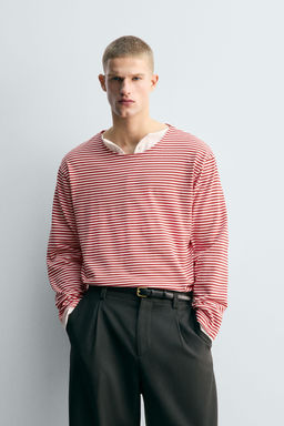 LIMITED EDITION JACQUARD STRIPED T-SHIRT - Zara фото 2