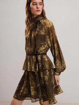 Платье мини с поясом / Zarina  фото 6