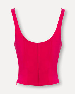 Приталенная блузка-топ корсетного кроя - Incity фото 13