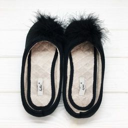 Тапочки Пушистики чёрные - Halluci фото 4