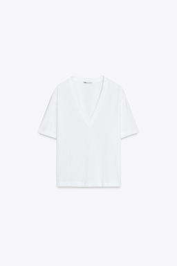 BASIC COTTON T-SHIRT - Zara фото 10