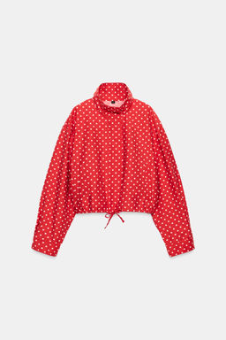 CHAQUETA ABULLONADA LUNARES / Rojo / Blanco - Zara фото 8
