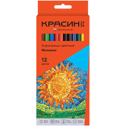 Карандаши Красин "Мозаика" 12цв. (КР-120300) в карт. уп.