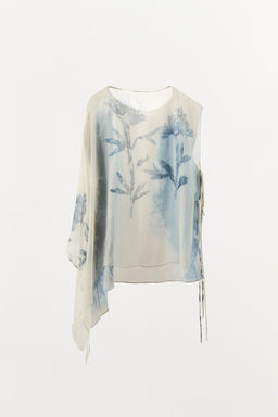 LIMITED EDITION PRINTED ASYMMETRIC TOP - Zara фото 7