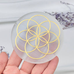 Пластина Селенит "Семя жизни": Посадите Семена Гармонии и Процветания!