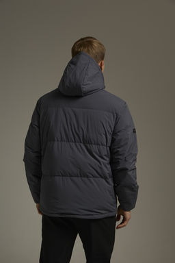 Пуховик короткий Серый Training Down Jacket