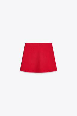 PLAIN KNIT MINI SKIRT - Zara фото 4